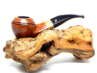 PETERSON 1996 ANTIGUA COLECCIÓN INGLESA DOBLADA 80B ESTATE PIPE CON BAÑO DE ORO