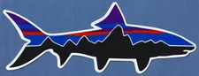 BRAND NEW PATAGONIA FITZ ROY BONEFISH STICKER DECAL APPROX. 8"x 3"