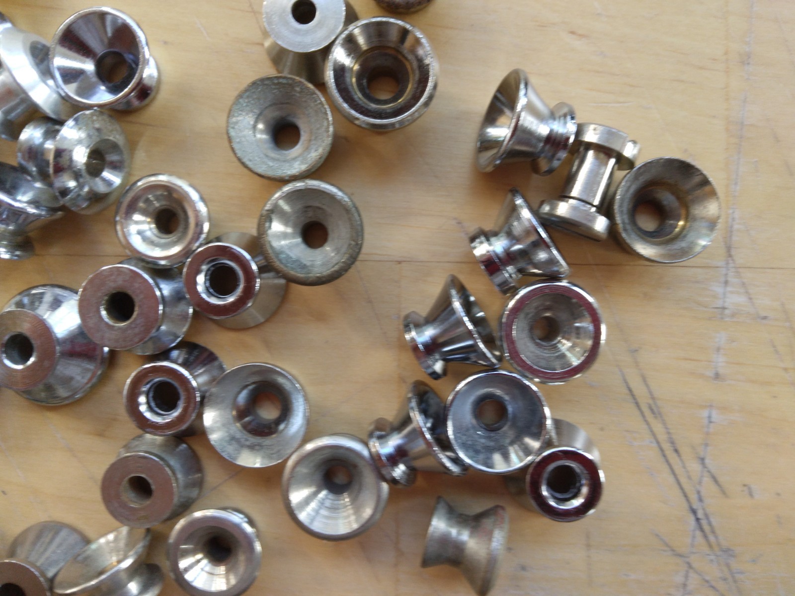 Lot of 40+ Modern Miscellaneous Strap Buttons, Used