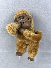 Vintage Russ Berrie Rutherford III Plush Monkey Doll Stuffed Animal Sucks Thumb
