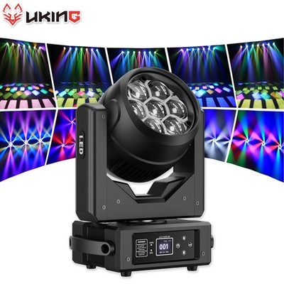 UKING Moving Head RGBW Zoom Wash Beam 200W BEE-EYE Bühnenlicht DMX Party Show