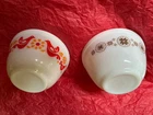 Pyrex 401 1.5 Pint Mixing Bowls (2) Friendship & Town & Country Made In USA