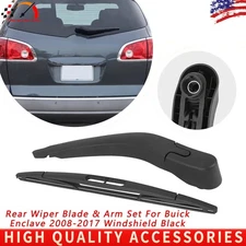 Rear Wiper Blade & Arm Set For Buick Enclave 2008-2017 Windshield Black Car USA