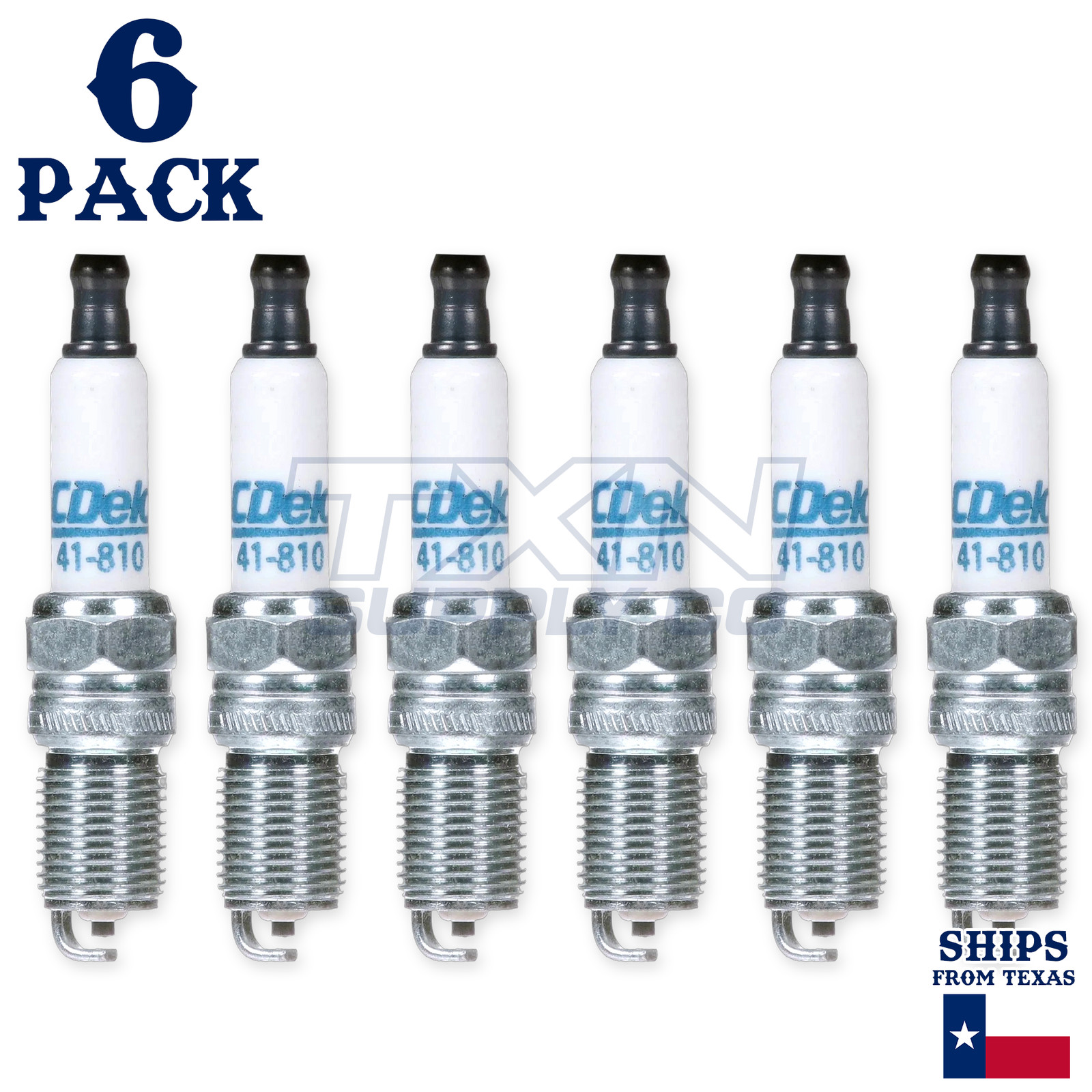 6 Pack ACDelco 41-810 Double Platinum Spark Plugs