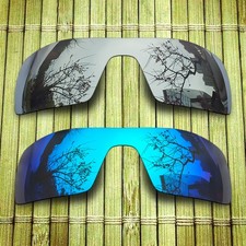 Silver Blue Replacement Lens for-Oakley Oil Rig Polarized