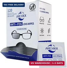 Anti Fog Wipes for Glasses, 120 Count,Pre-Moistened Cleaning Wipes, Lens Cleaner