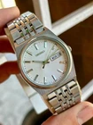 Mint 1991 Seiko Day Date V743 9029 Quartz Steel Men's Watch