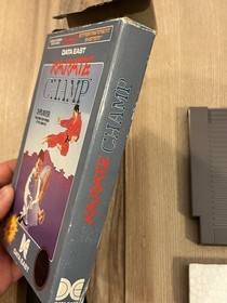 Karate Champ (Nintendo NES, 1986) CIB Complete 5-Screw w/ Hangtab Tested