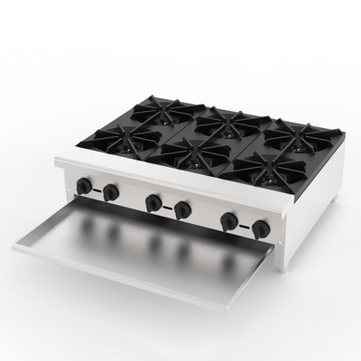 #ad Commercial 6 Burner Gas Stove 168K BTU Stainless Steel Range for Restaurant Kit $999.00