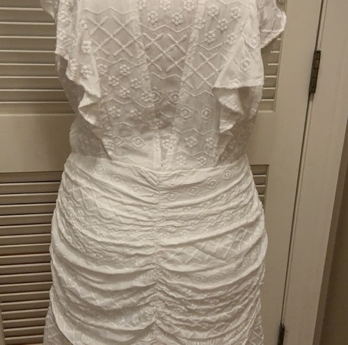 CHELSEA & VIOLET französisches elegantes ärmelloses Kleid weiß Spitze Größe Small/gebraucht - Bild 5 von 17