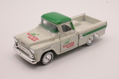 M2 Machines 1958 Chevrolet Cameo Truck Turtle Wax R71 1:64 Loose White Green