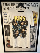 Vintage KISS T-shirt 1988 Crazy Nights World Tour Size L White