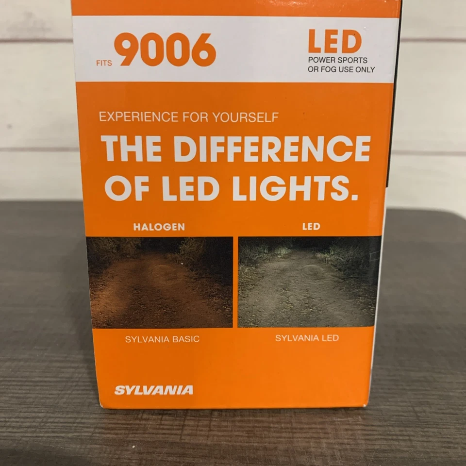 SYLVANIA 9006 LED Fog Lights Cool White Bright LED Output Headlight 2 Bulbs NEW! - Image 3 of 3