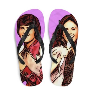 Retro 70s Sibling Pop Star Flip Flops Vintage TV Music Gift