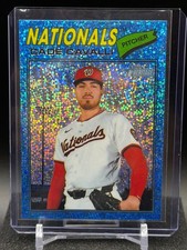 Cade Cavalli 2026 Topps Heritage Chrome Light Blue Sparkle #68 - White Sox