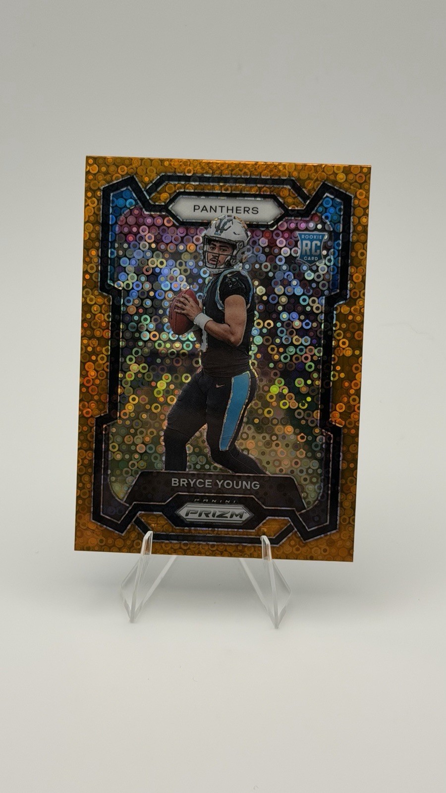 2023 Panini Prizm Bryce Young RC Orange Disco Rookie #311 Panthers