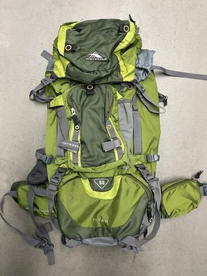 High Sierra Titan 55L Hiking Backpack Internal Frame w Rain Cover Green | eBay High Sierra Titan 55L Hiking Backpack Internal Frame w Rain Cover Green | eBay