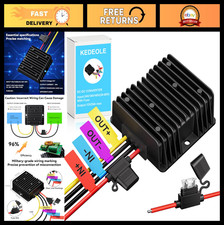 36V 48V to 12V 20A Voltage Reducer Converter for Golf Carts, RVs, Forklifts So