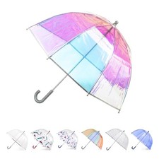 Kids Pinch Proof Bubble Umbrella with Enhanced Visibility