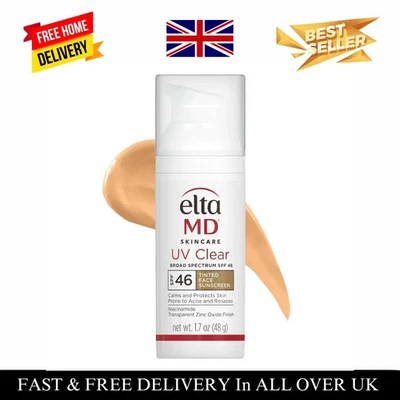 BRANDED EltaMD SPF 46 - TINTED - EXP 2027- New In Box - 1.7 oz - FAST SHIPPING