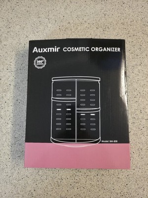 Auxmir Beauty Organizer, Make Up Kosmetik Organizer, 360° Drehbar, Schmink 