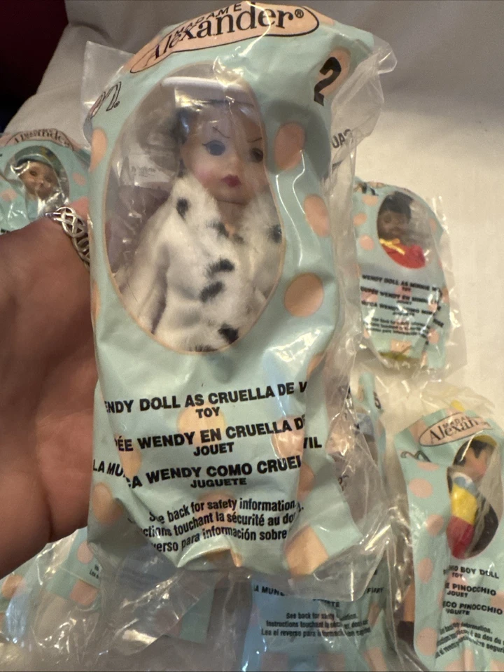 MUÑECAS DISNEY McDonald's Madame Alexander 2004 de colección juego completo de 8 selladas Foto 4 de 4