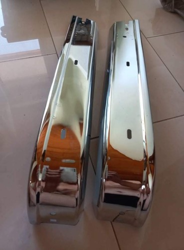 BMW E30 REAR CHROME CORNER BUMPER, L+R SİDE, NEW FROM OLDSTOCK, FREE SHIPPIING - Picture 11 of 12