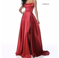 Sherri Hill Prom Dress With Pockets Size 4 (Red)