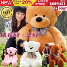 Baby Kids Giant Teddy Bear Huge Stuffed Plush Toy Soft Big Tie Large Gift AU