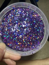 Solvent Resistant Holographic RHOMBUS 2MM shape Glitter Nail Art Face Crafts 50G