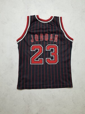 VTG Michael Jordan #23 Chicago Bulls Champion Jersey Black VTG Michael Jordan #23 Chicago Bulls Champion Jersey Black