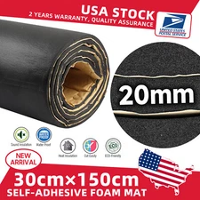 59"x12" Sound Deadener Noise Deadening Mat Car Heat Shield Insulation 20MM
