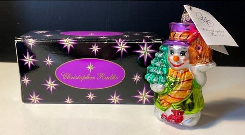 NUOVO DI ZECCA! Christopher Radko ornamento CHIRPY AND CHILLY PUPAZZO DI NEVE A-278 - Foto 1 di 8