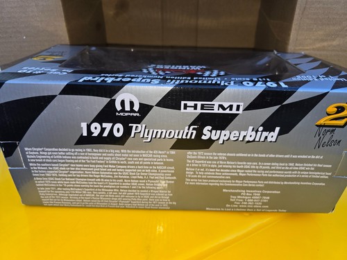 MOPAR HEMI 426 WINGED WARRIOR 1970 PLYMOUTH SUPERBIRD #2NORM NELSON RC2 CHRYSLER - Picture 3 of 5
