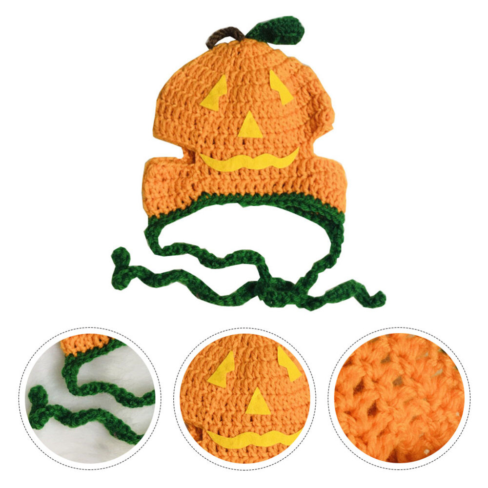 Halloween Dog Costumes Pumpkin Dog Costume Cat Winter Hat Pom Pom Dog Hat eBay