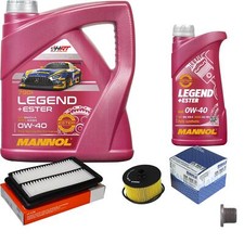 MAHLE Inspektionspaket 5 L MANNOL Legend+Ester 0W-40 für Nissan Qashqai II 1.2