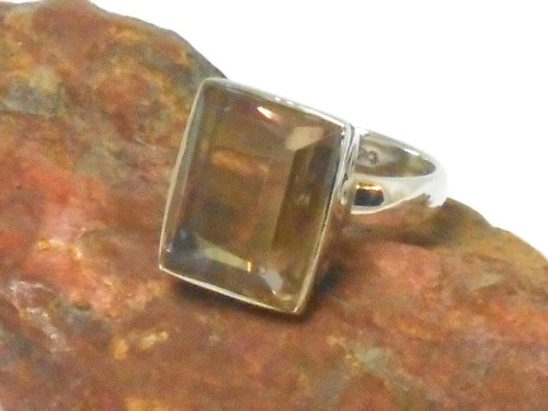 AMETRINE Sterling Silver 925 Gemstone RING - Size Q - Picture 4 of 5