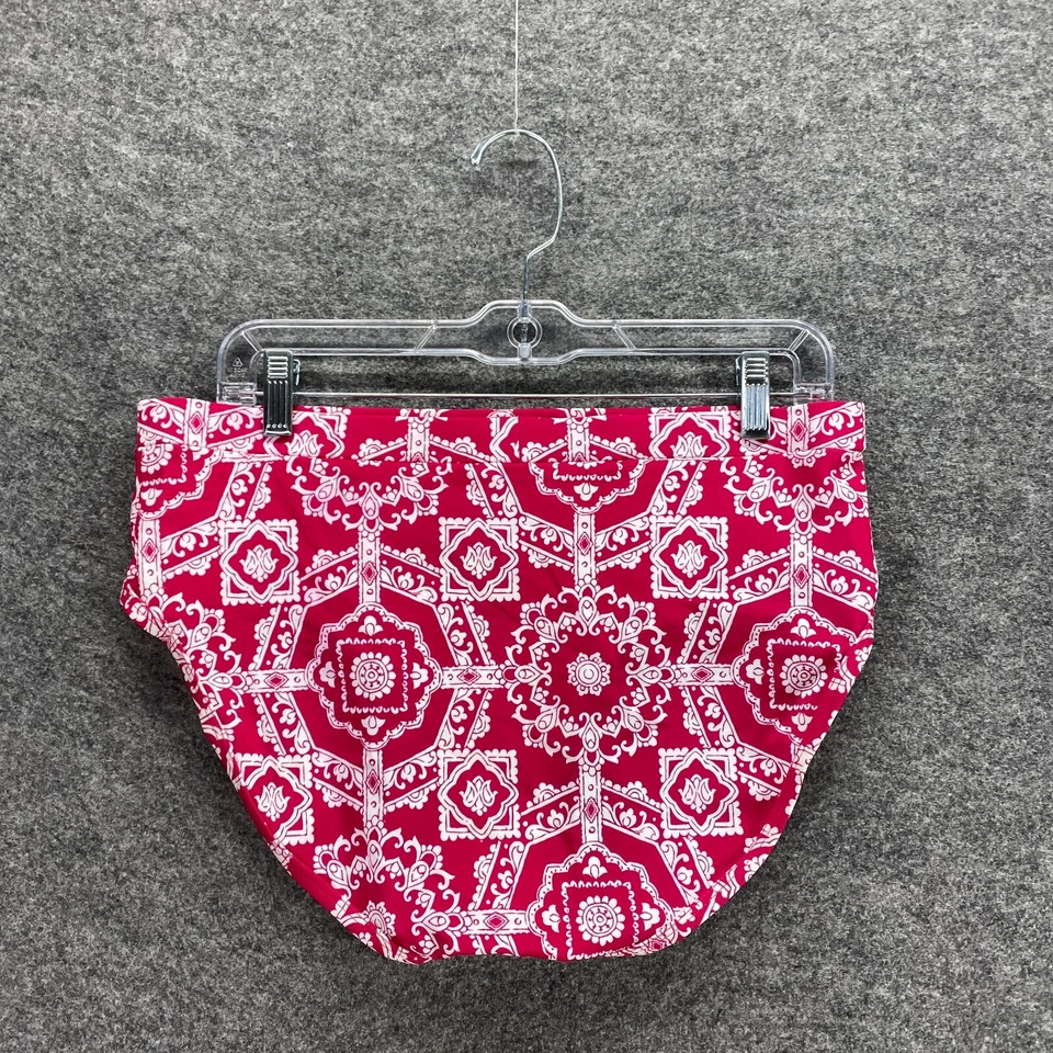 Liz Lange Maternity Pink White Stretch L Large Swimwear Buttom - Image 2 of 4