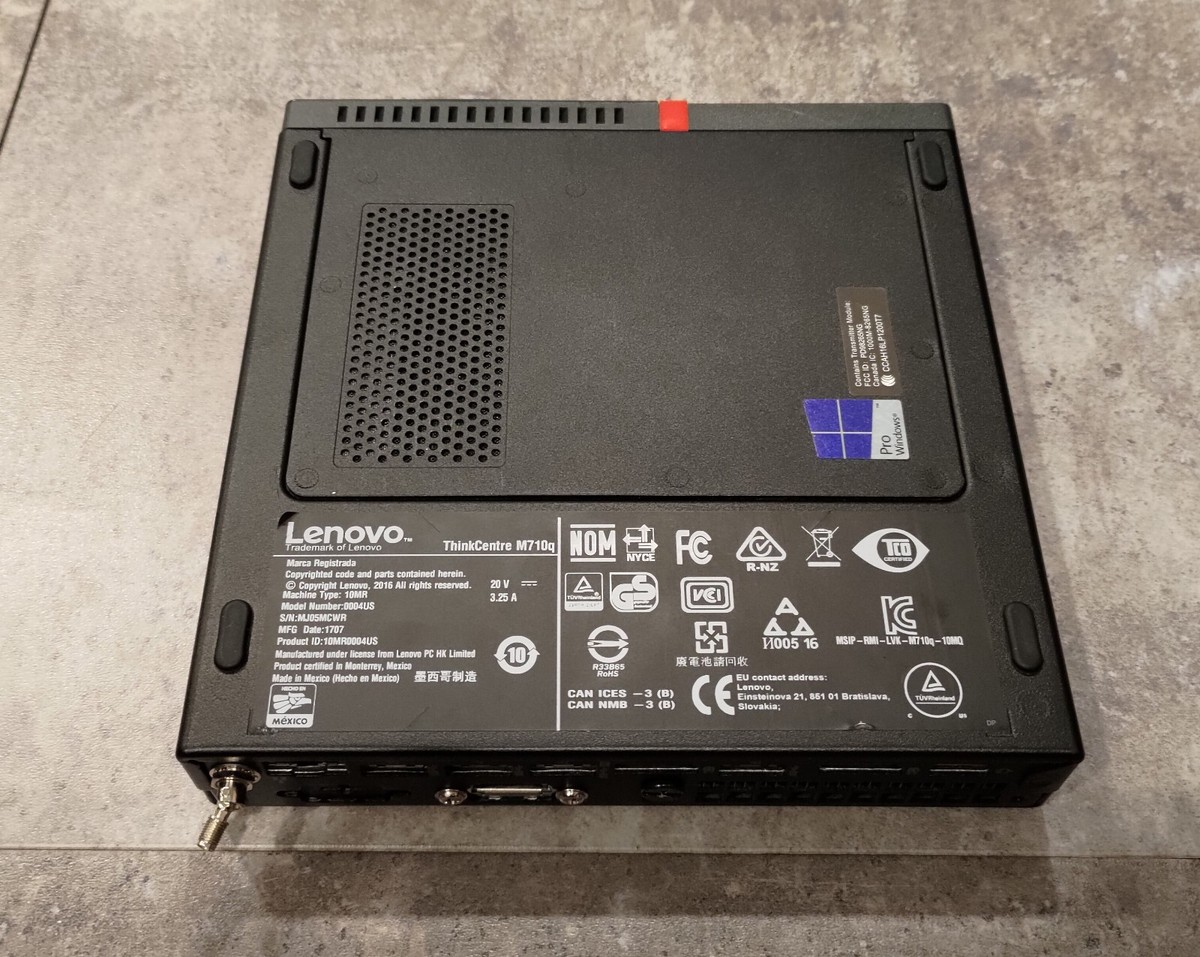 Lenovo ThinkCentre m710q Tiny 16GB RAM 512GB SSD Intel Core i7 CPU