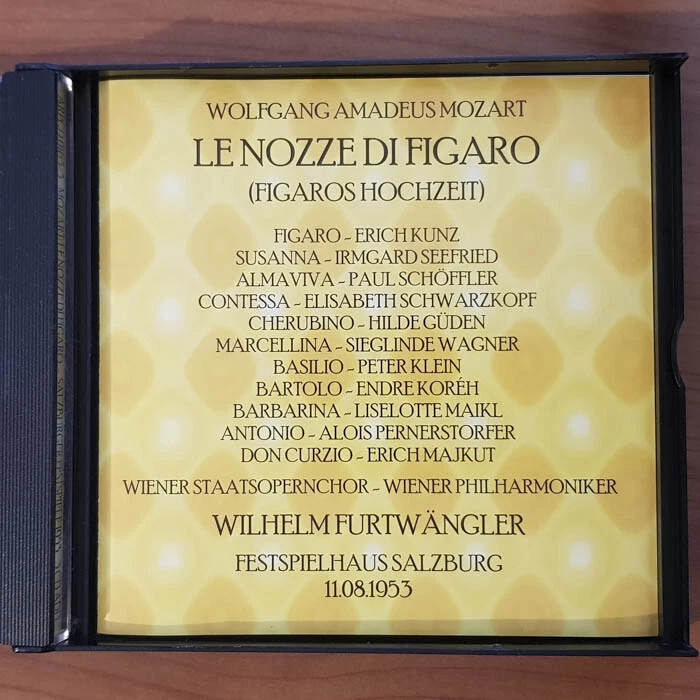 WILHELM FURTWÄNGLER Mozart Le Nozze Di Figaro 1953 EX/EX(3CD) - Bild 3 von 4