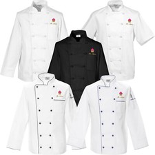 Kochjacke Konditor Bäckerjacke m. Stickerei Motiv Cupcake Kuchen + Name bestickt