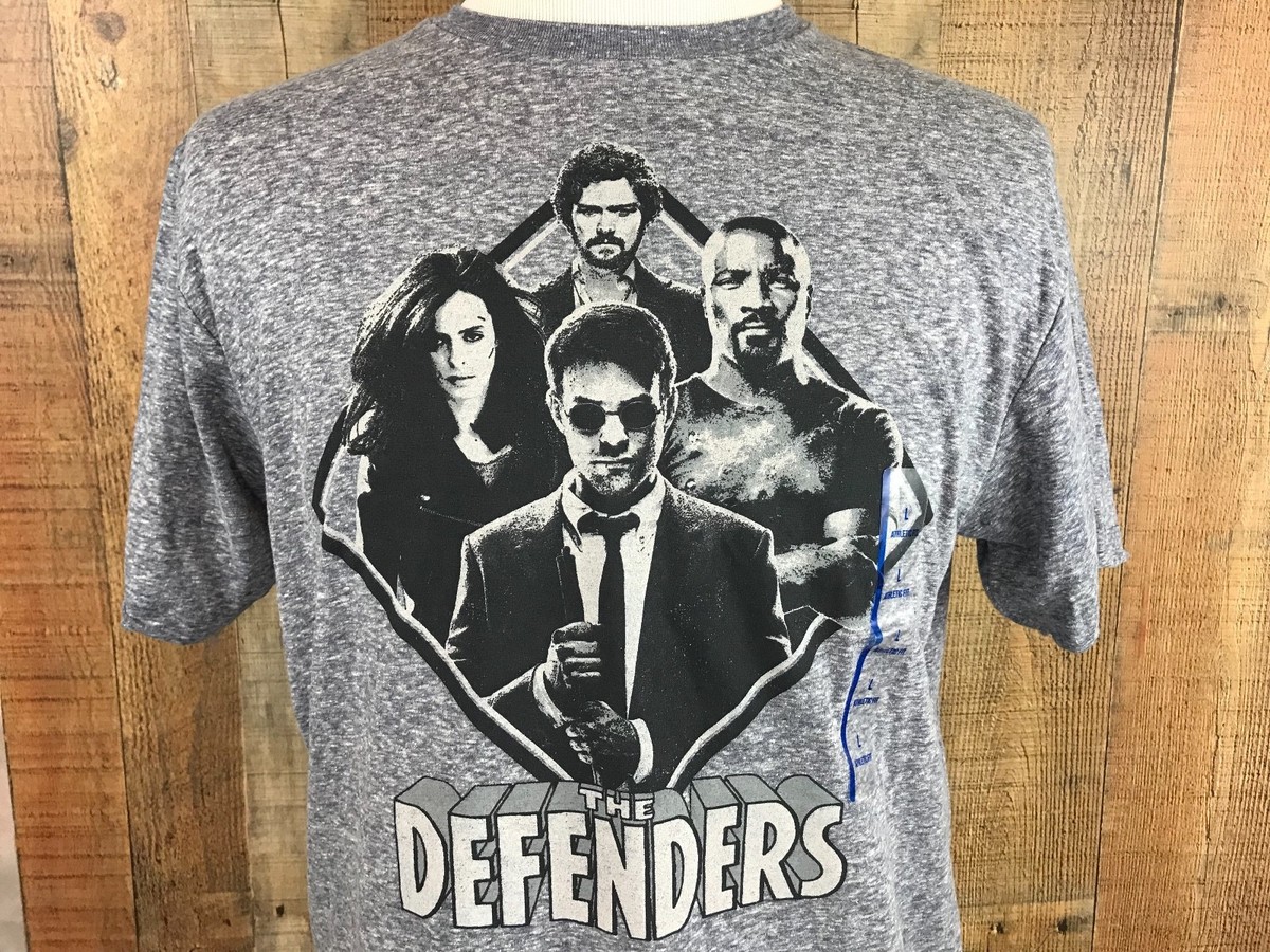 Defenders Netflix T-Shirt Daredevil Jessica Jones Luke Cage Iron Fist Size  XL