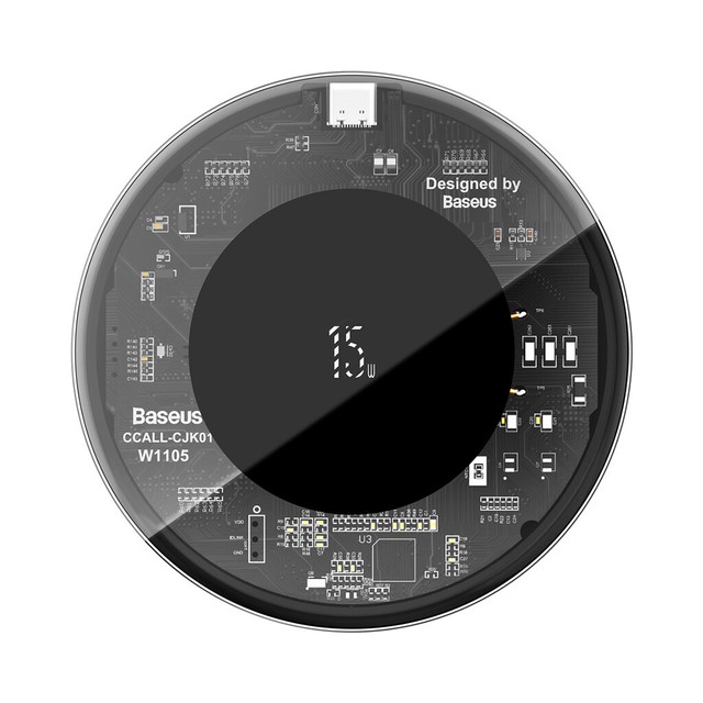 Baseus15W Fast Wireless Charger For iPhone 11 For Airpods Visible Pad For Huawei Baseus15W Fast Wireless Charger For iPhone 11 For Airpods Visible Pad For Huawei