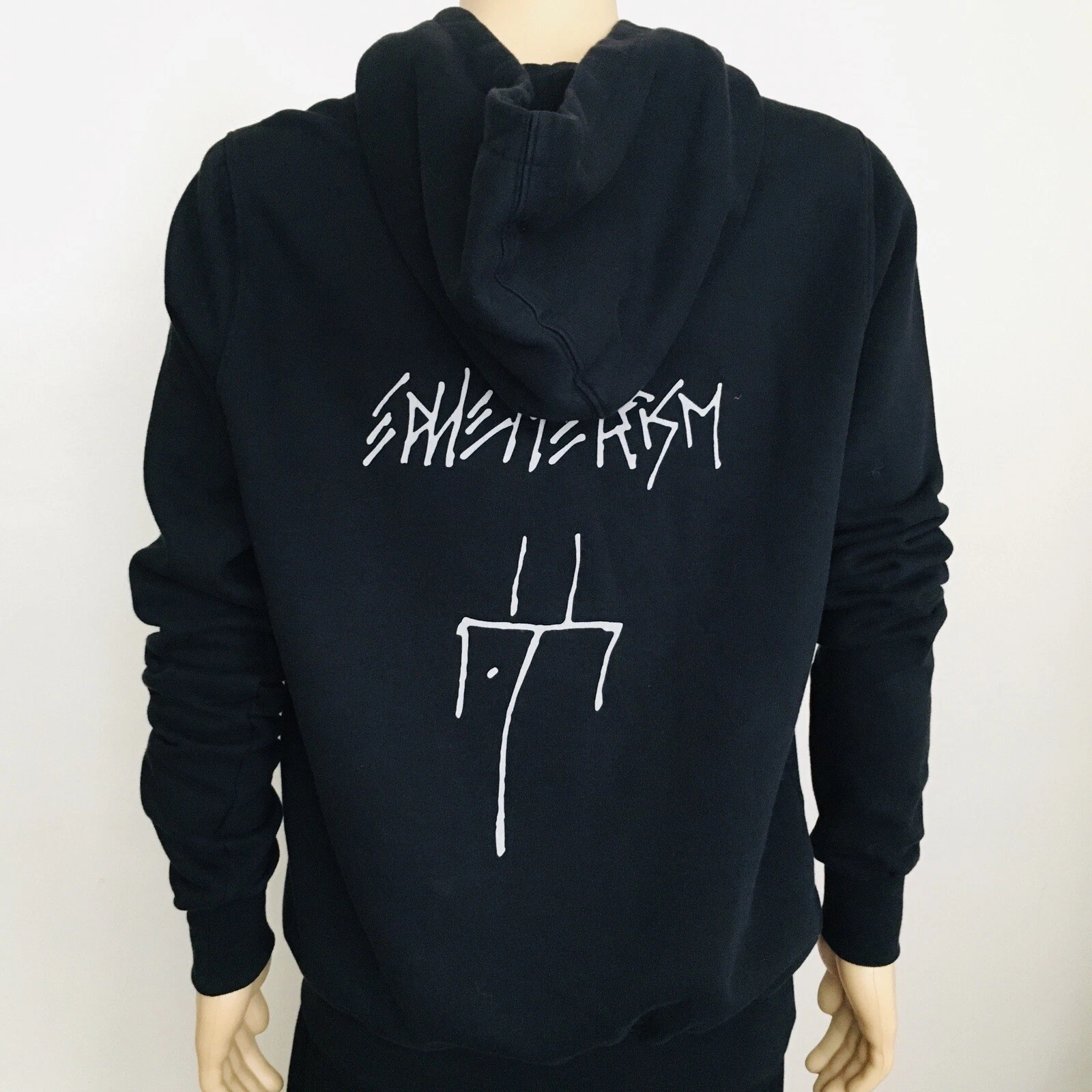 Rick Owens Drkshdw DU02B4289 Felpa con cappuccio Granbury Nero Perla Taglia S