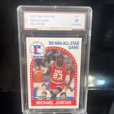 Michael Jordan Basketball Grade 10 1989-90 Season Sports Trading