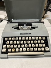 Vintage Imperial Signet Typewriter Blue Grey Colour thumbnail