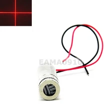 Industrial  Focusable 650nm 100mW Red Cross Laser Diode Module 12x45mm w/Driver 