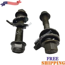 2PCS 16mm Adjustable Camber Correction Alignment Kit For FRONT Wheels Cam Bolts