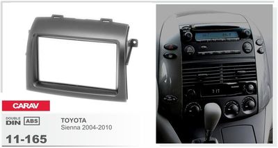CARAV 11-165-22-6 stereo Fascia Install dash Kit for TOYOTA Sienna double DIN