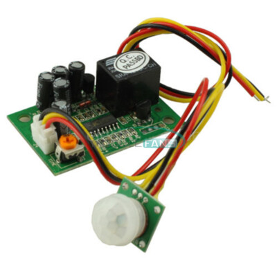 DC12V PIR IR Pyroelektrisches Infrarot Relais Ausgang einstellbares Sensormodul